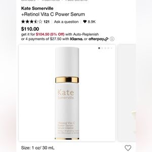 Kate Somerville + Retinol Vitamin C Serum BNIB